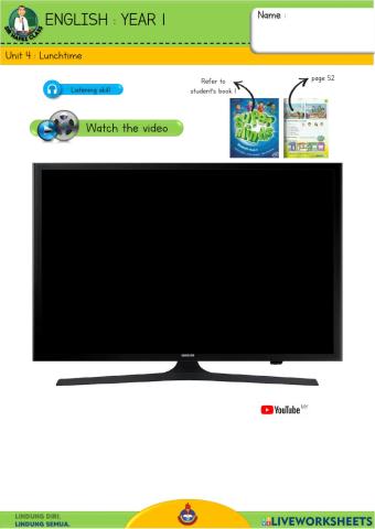 English Y1 - Lunchtime 09
