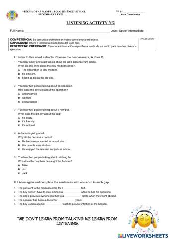 Listening activity n°2