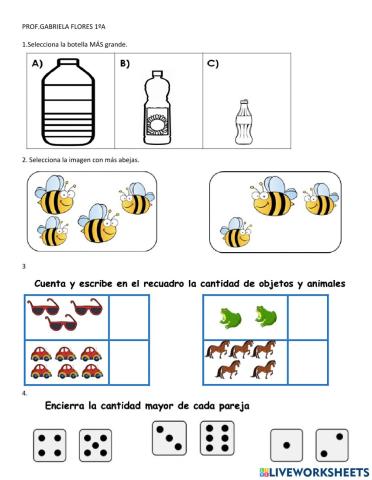 Diagnostico  matematicas 1º