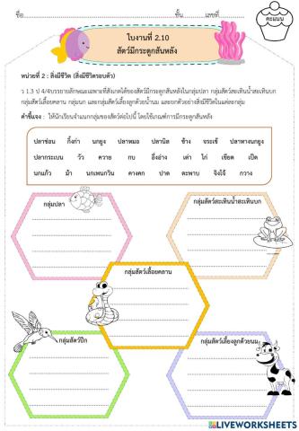 สัตว์มีกระดูกสันหลัง