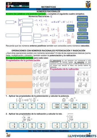 M09W05 Operaciones con números racionales
