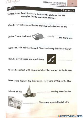 CEFR writing test Grade 8