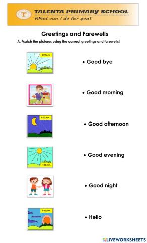 Greetings and Farewells