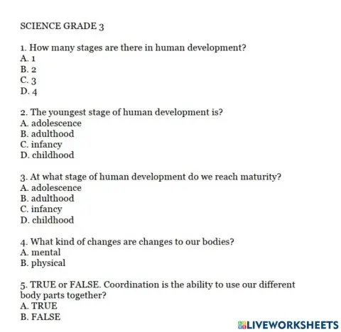 Science 3 week 1