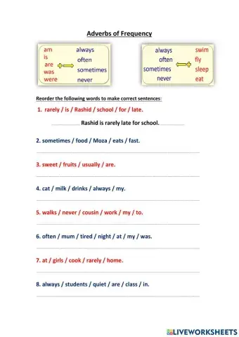 Adverbs of frequency (Position)