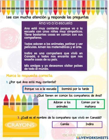 Comprensión Lectora