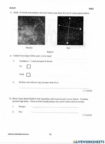 Peperiksaan Percubaan Tahun 6