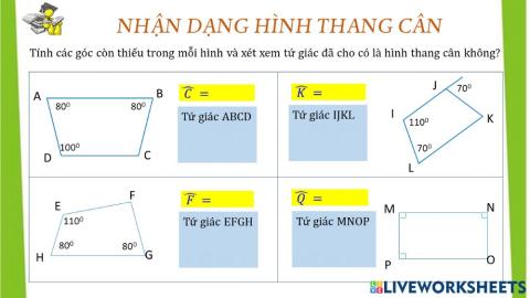 Nhận dạng hình thang cân