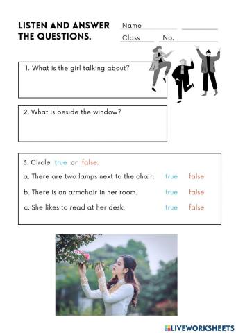 Listen and answer the questions.