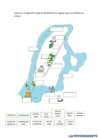 Caperucita manhattan-mapa