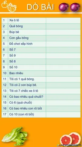 DÒ BÀI unit 9- grade 2