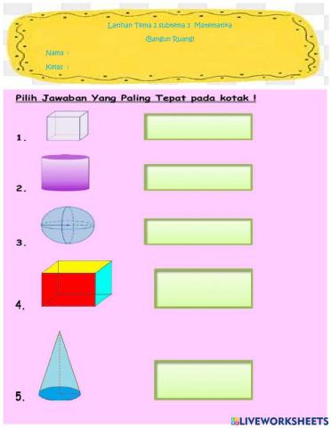 Latihan tema 2 subtema 3