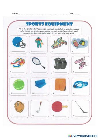 Sport equipments
