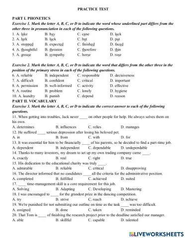 Grade 11- unit 3: Becoming independent - 3
