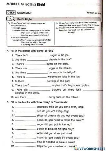 Some , any , hoe much and how many