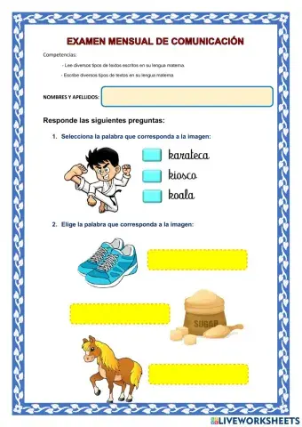 Examen de comunicación