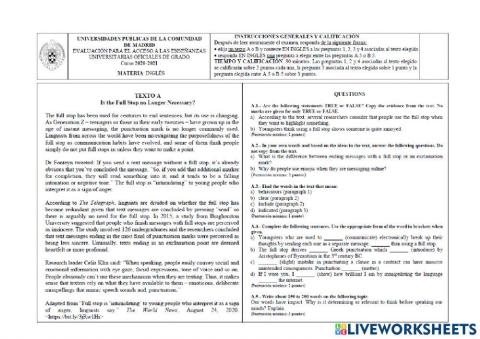 Evau Inglés Junio 2021