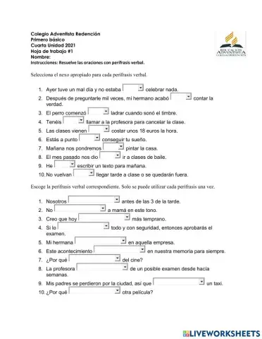 Perífrasis verbales