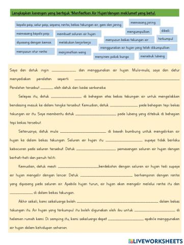 Manfaatkan air hujan