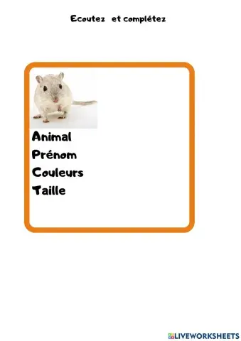 Présenter un animal