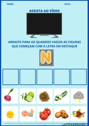 Letra n - método fônico