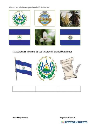 Simbolos patrios de El Salvador