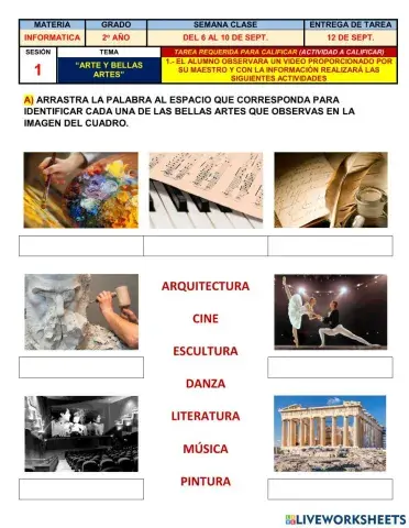 Arte y bellas artes 2o