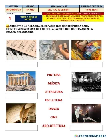 Arte y bellas artes 1o