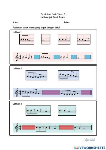 Latihan Ajuk Corak Irama