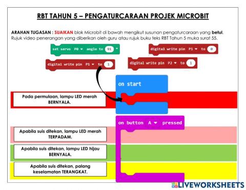 Rbt tahun 5 - coding microbit bahagian 1