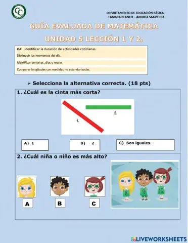 Medición primero básico