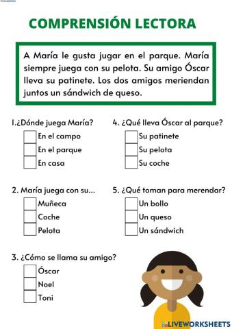 Comprensión de texto