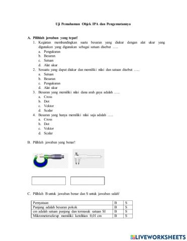 Objek IPA dan Pengamatannya