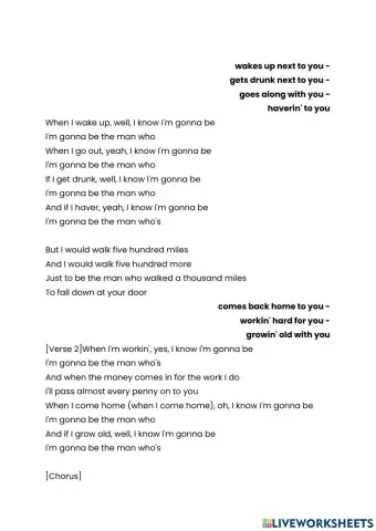 Future plans with going to: I'm gonna be - The Proclaimers