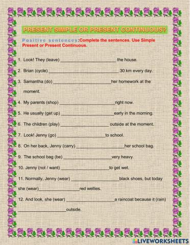 Present Simple vs Present Continuous