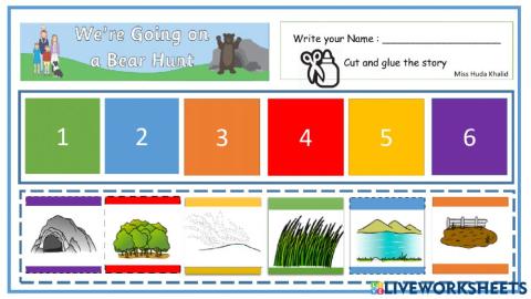 Bear hunt story sequences