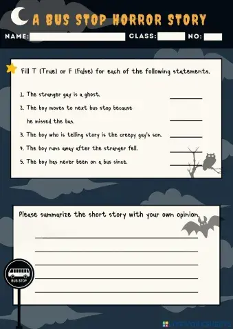 A bus stop horror story