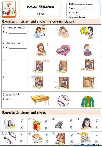 Po 16- Feelings- Test