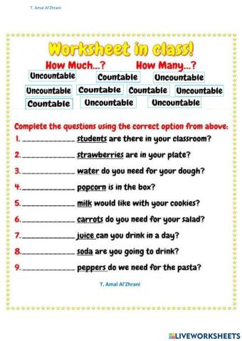 Countable and noncountable noun