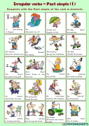 Irregular verbs - Past simple (1)