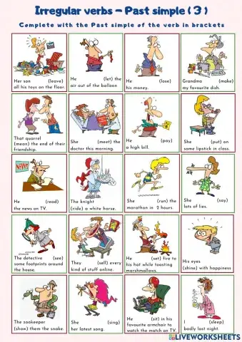 Irregular verbs - Past simple (3)