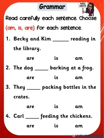 Grammar - is-am-are (REVISION)