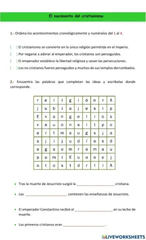 El nacimiento del cristianismo