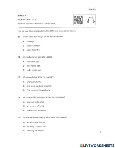 Listening page 21 ky