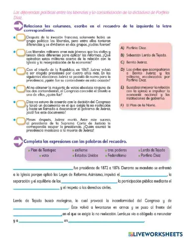 Consolidación de la dictadura de Porfirio Díaz