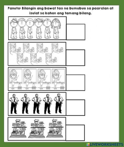 Worksheets-COUNTING