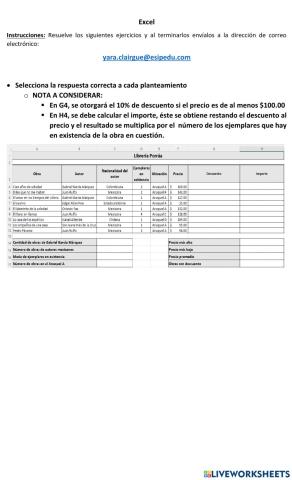 Funciones varias en Excel