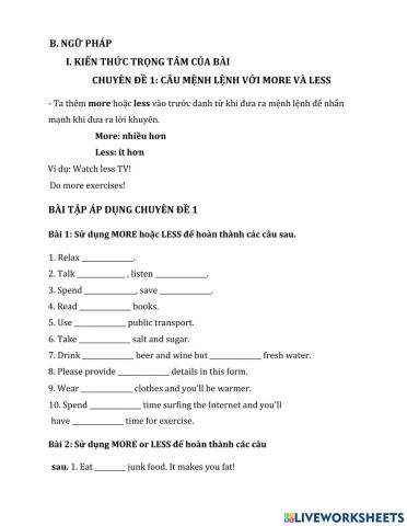 Chuyên đề 2. Healthy (2)