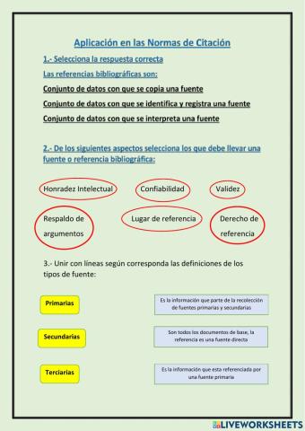 Aplicacion de Normas de Citacion