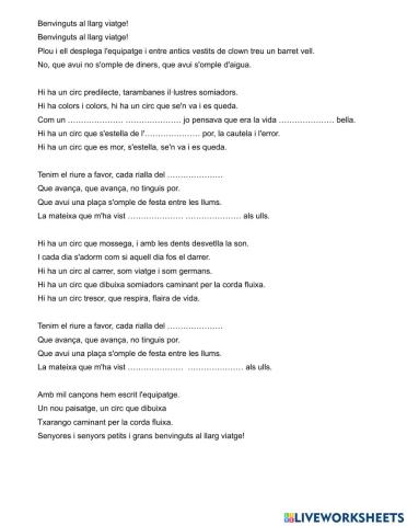 Benvinguts al llarg viatge